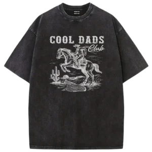 Cool Dads Club Cowboy Western Washed Tshirts