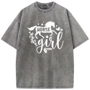 Horse Girl Vintage Washed Tshirts