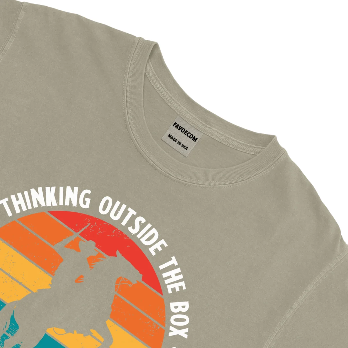 Thingking Outside The Box Led Me To Love Horses Unisex Comfort Colors T-shirts – Sand