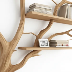 Tree Branch Shelf – Handcrafted Driftwood Corner Shelf & Wall Decor2
