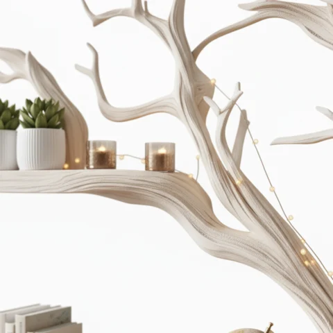 Handcrafted Tree Bookshelf – Where Art Meets Function2