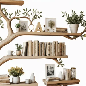Tree Branch Wall Shelf – Handcrafted Nature-Inspired Display In Solid Wood2