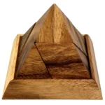 Elegant 5-Piece Wooden Pyramid Puzzle