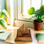 Elegant 5-Piece Wooden Pyramid Puzzle