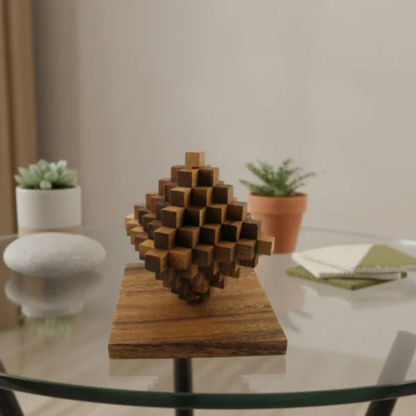 Extreme Wooden Ladder Pyramid Puzzle - 51 Bars