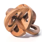 Handcrafted Wooden Rolling Ball Puzzle