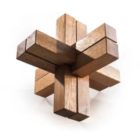 The Cross Knot – The Classic 6-Piece Burr Puzzle2