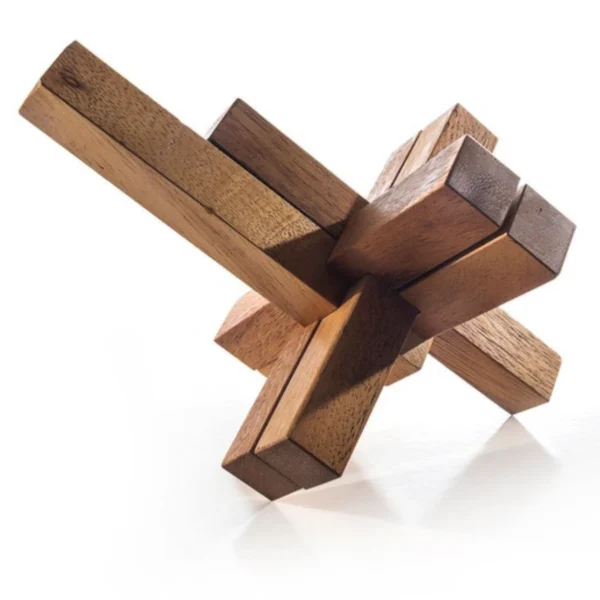 The Cross Knot - The Classic 6-Piece Burr Puzzle