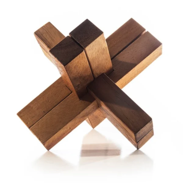 The Cross Knot - The Classic 6-Piece Burr Puzzle