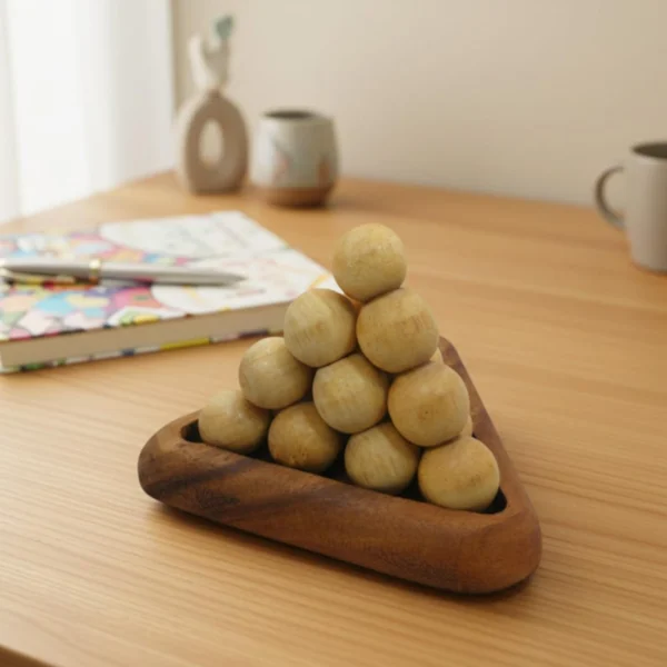 The Pyramid Challenge - A Premium Wooden Brain Teaser