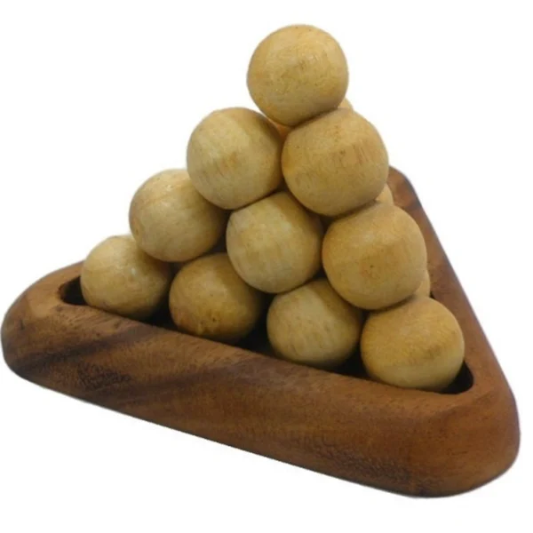 The Pyramid Challenge - A Premium Wooden Brain Teaser
