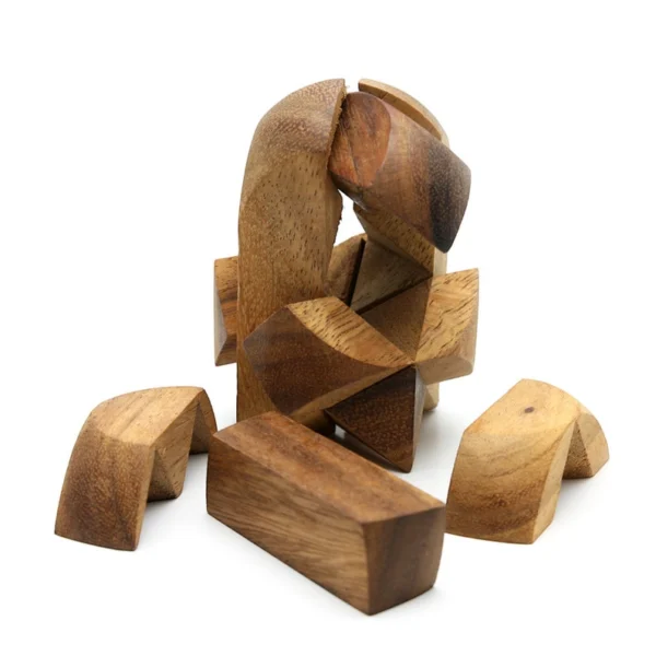 The Rocket Interlocking Wooden Puzzle